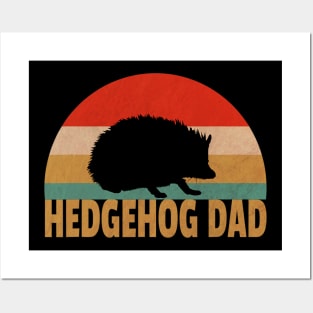 Hedgehog Dad Vintage Posters and Art